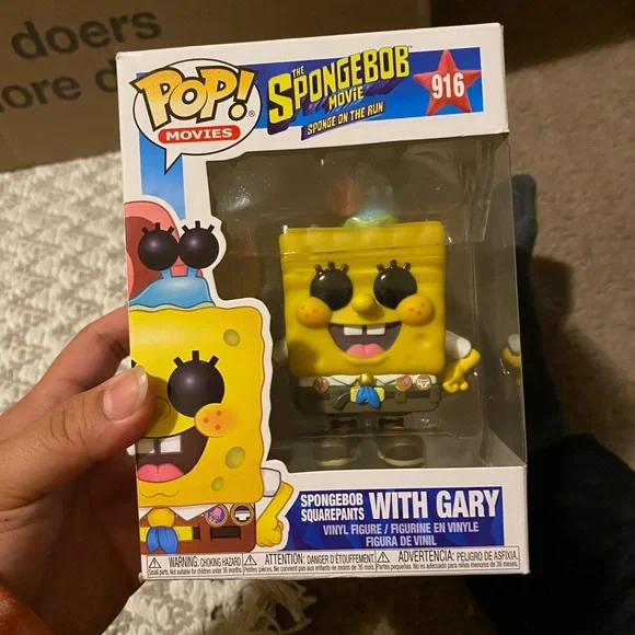 Funko Toys Funko Pop Figure 96 Spongebob Squarepants With Gary